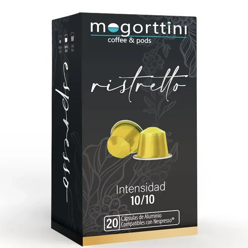 Café Ristretto 20 cápsulas | Mogorttini Nespresso Café Ristretto 20 cápsulas | Mogorttini Nespresso