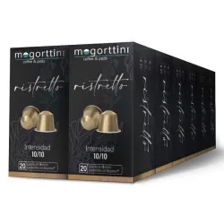 Café Ristretto 12 cajas, 240 cápsulas | Mogorttini Nespresso