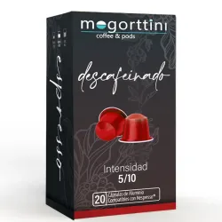 Café Descafeinado 20 cápsulas | Mogorttini Nespresso