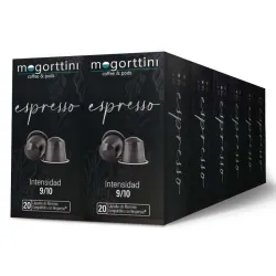 Café Espresso 12 cajas x 20 cápsulas | Mogorttini Nespresso
