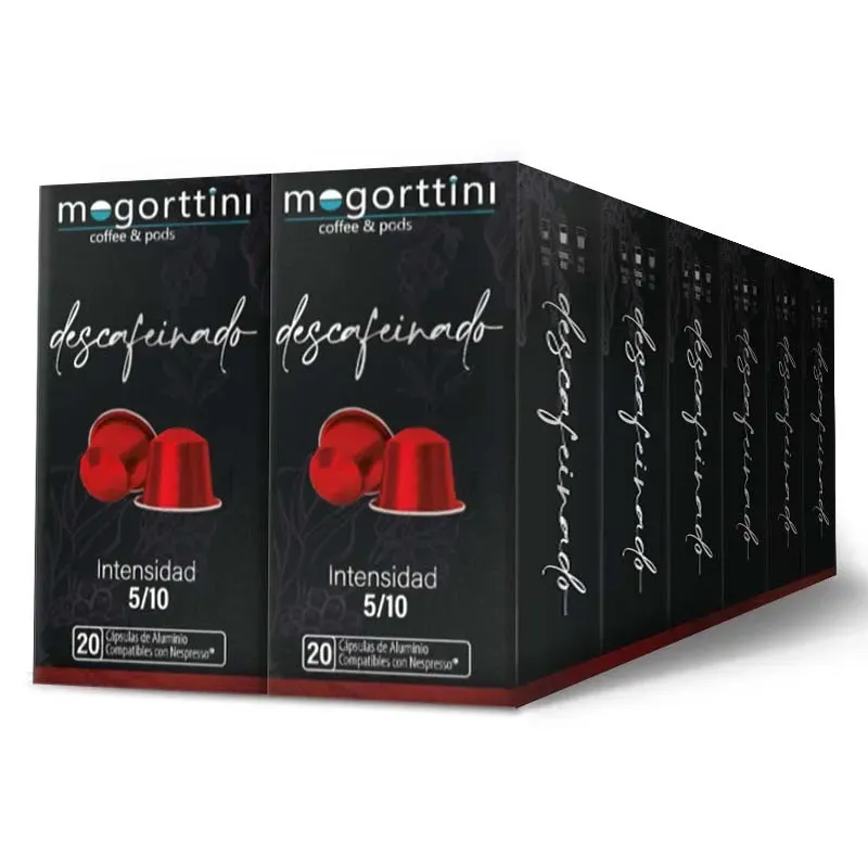 Café Descafeinado 12 cajas x 20 cápsulas | Mogorttini Nespresso Café Descafeinado 12 cajas x 20 cápsulas | Mogorttini Nespresso