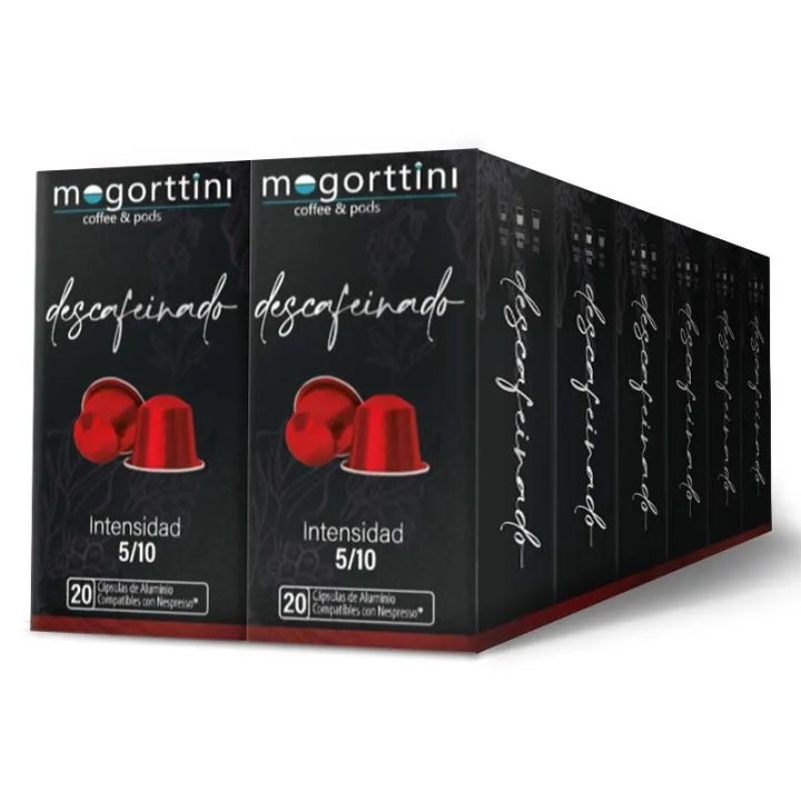 Café Descafeinado 12 cajas x 20 cápsulas | Mogorttini Nespresso