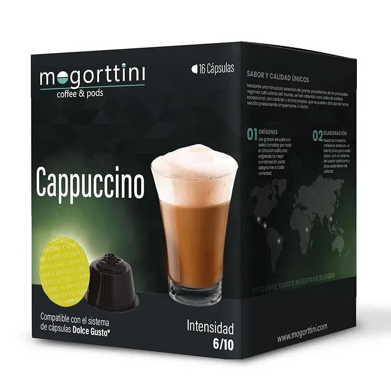 Café Cappuccino 16 cápsulas | Mogorttini Dolce Gusto Café Cappuccino 16 cápsulas | Mogorttini Dolce Gusto