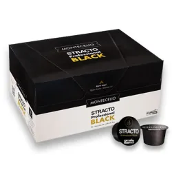 Stracto Professional Black 96 cápsulas de 8g |Montecelio Caffitaly