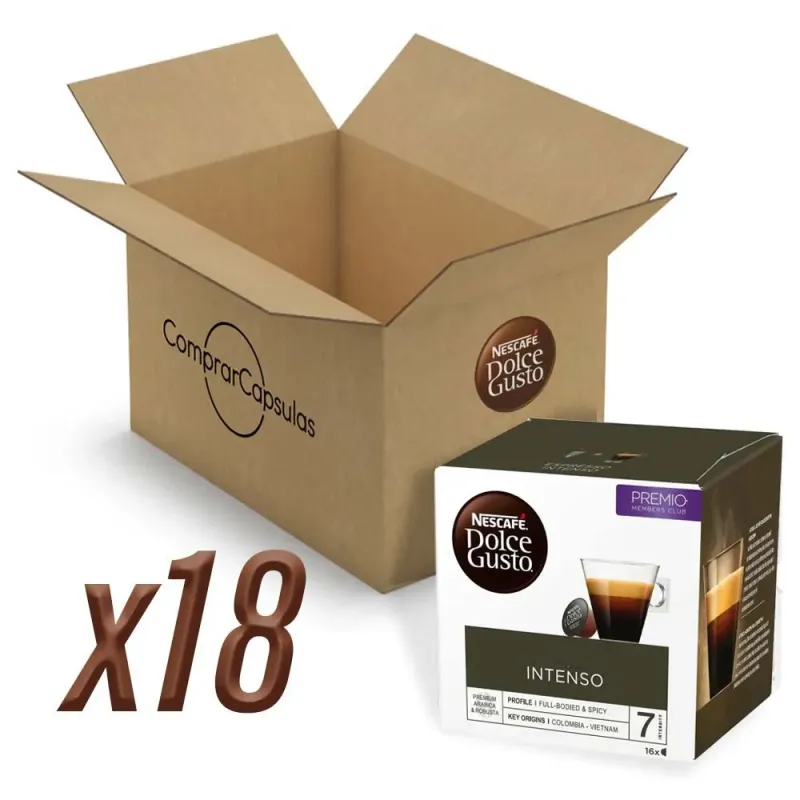 Nescafé® Dolce Gusto®  Intenso x 18, 288 Cápsulas