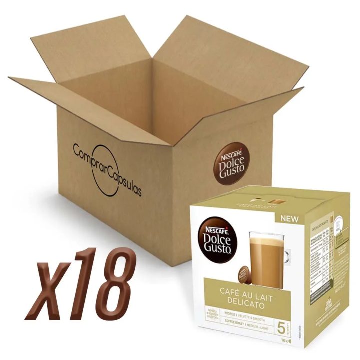 NESCAFÉ® Dolce Gusto® Café con Leche Delicato x 18, 288 Cápsulas