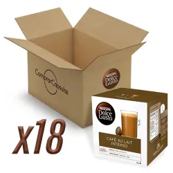 Pack 18 Dolce Gusto Cafe Au Lait INTENSO