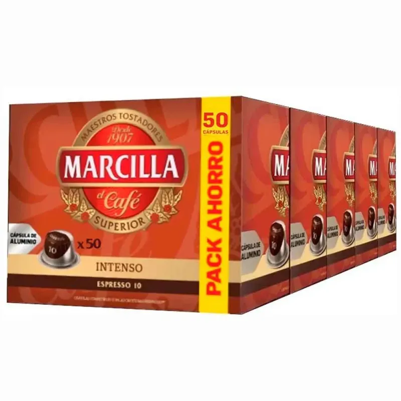Pack 250 Cápsulas Marcilla Intenso Compatibles Nespresso®
