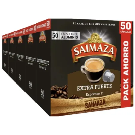 Saimaza Extra Fuerte Pack 250 Cápsulas Compatibles Nespresso®