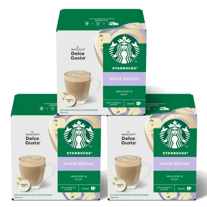White Mocha Starbucks 36 Cápsulas by Nescafé® Dolce GUSTO White Mocha Starbucks 36 Cápsulas by Nescafé® Dolce GUSTO