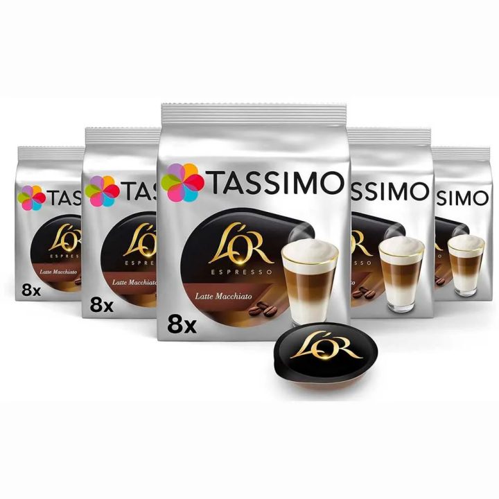 Latte Macchiato 5 cajas para 40 servicios Tassimo