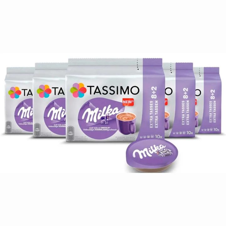 Milka Chocolate 5 cajas | Tassimo 8+2 tdisk por paquete