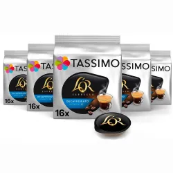 Lote 5 cajas de Tassimo L'OR Descafeinado