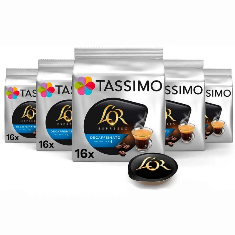 Lote 5 cajas de Tassimo L'OR Descafeinado Lote 5 cajas de Tassimo L'OR Descafeinado