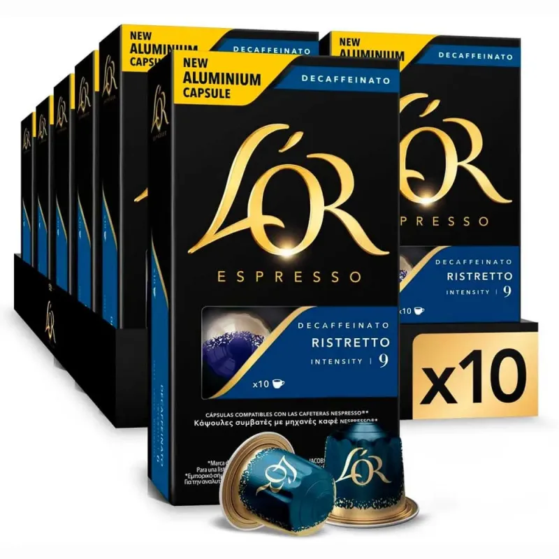 L'OR Espresso Descafeinado Ristretto compatibles Nespresso® 100