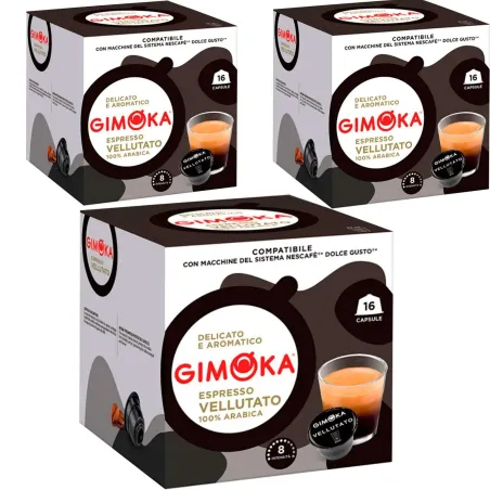 Gimoka Espresso Vellutato compatibles Dolce Gusto® 48 Cápsulas