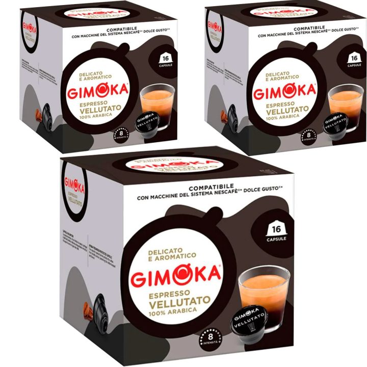 Gimoka Espresso Vellutato compatibles Dolce Gusto® 48 Cápsulas