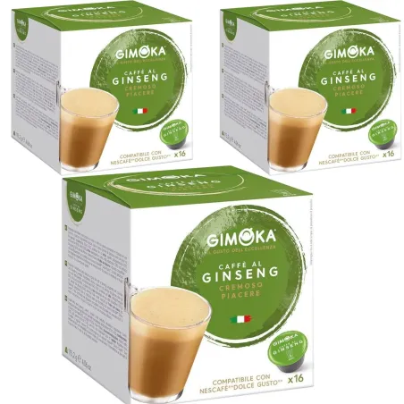 Gimoka Café al Ginseng compatibles Dolce Gusto® 48 Cápsulas