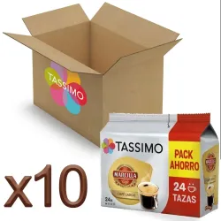 Café Largo 240 cápsulas pack ahorro | Marcilla Tassimo