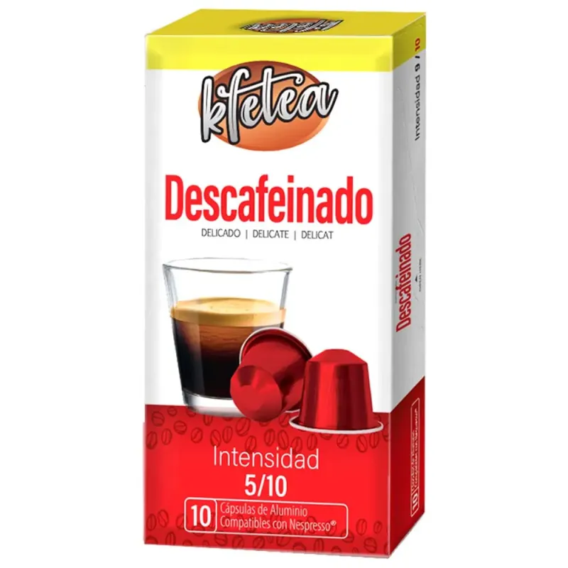 Descafeinado compatible Nespresso Kfetea 10 capsulas Descafeinado compatible Nespresso Kfetea 10 capsulas