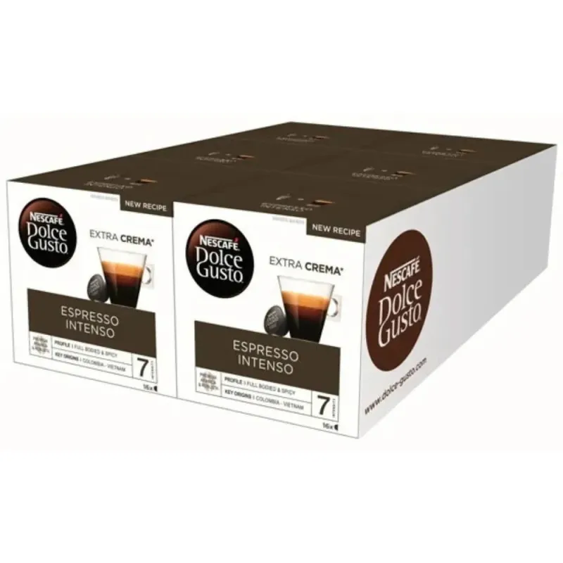 Café Espresso Intenso 96 cápsulas en formato ahorro Dolce Gusto NESCAFÉ