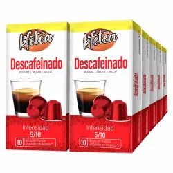 Café Descafeinado 10 cajas x 100 cápsulas | Kfetea Nespresso