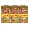 Pack de 3 Marcilla molido Gran Aroma Natural, Formato Ahorro 500 gramos