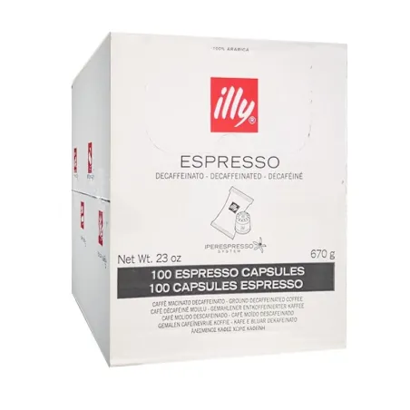 Café Expresso descafeinado, Iperespresso Illy 100 cápsulas