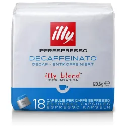 Iperespresso descafeinado 18 cápsulas Illy
