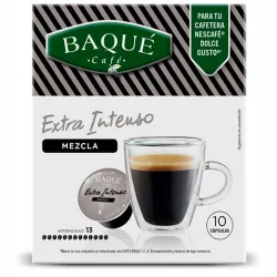 Café Baqué Extra Intenso Mezcla 10 cápsulas compatibles Dolce Gusto