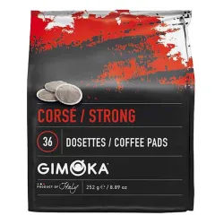 Gimoka Corsé Strong, 36 monodosis Compatibles Cafetera Senseo.