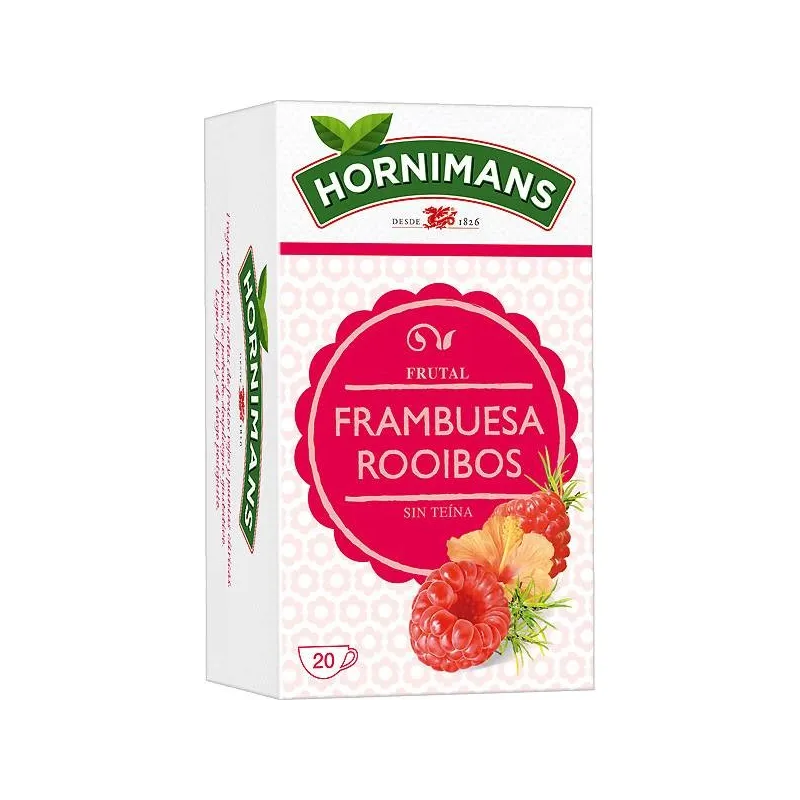 Infusión de frambuesa Rooibos 20 bolsitas Hornimans