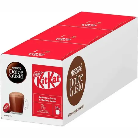 Kit Kat 3 cajas, 48 Cápsulas Dolce Gusto NESCAFÉ