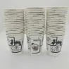 50 Vasos de papel de un solo uso 8 onzas - 240 ml