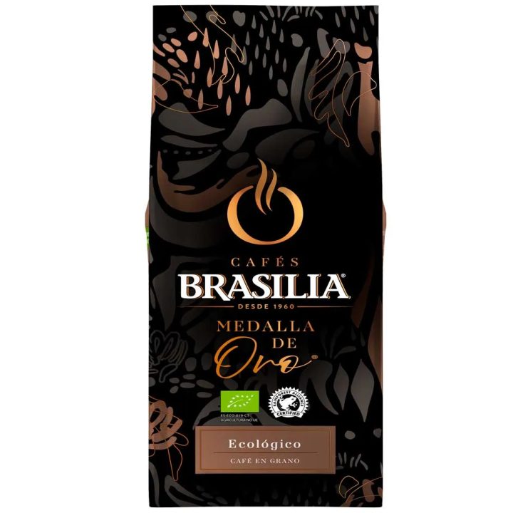 Café en grano Ecológico 1kg Brasilia Medalla Oro frontal