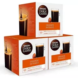 Café Grande Intenso 3 cajas, 48 cápsulas Dolce Gusto Nescafé