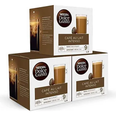 Nescafé Dolce Gusto Café con Leche Intenso x 3, 48 Cápsulas
