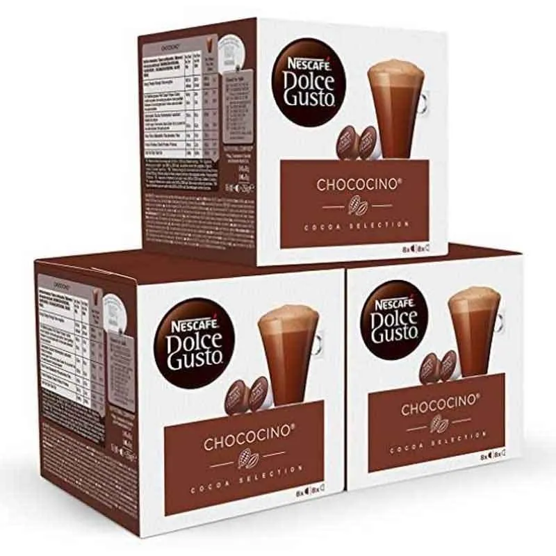 Chococino 3 cajas, 48 cápsulas Dolce Gusto Nescafé