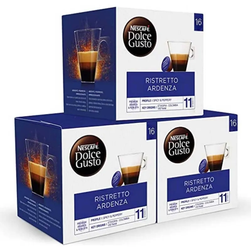 Ristretto Ardenza 3 cajas con 48 cápsulas Dolce Gusto NESCAFÉ