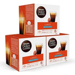 Lungo Descafeinado 3 cajas 48 cápsulas Nescafé Dolce Gusto