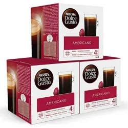 Café Americano 3 cajas, 48 cápsulas Dolce Gusto Nescafé