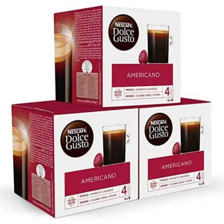 Café Americano 3 cajas, 48 cápsulas Dolce Gusto Nescafé