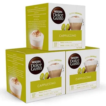Cappuccino 3 cajas, 48 cápsulas Dolce Gusto Nescafé