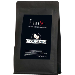 5 orígenes Fanessi  250 gramos de café en grano de especialidad