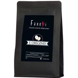 5 orígenes Fanessi  250 gramos de café en grano de especialidad