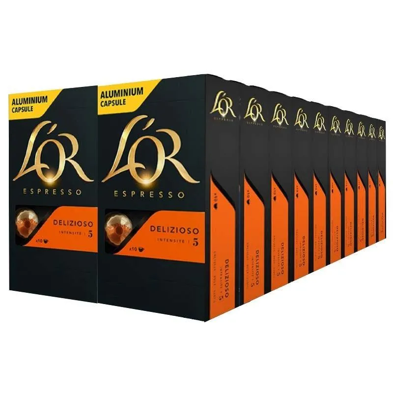 L'OR Espresso Delizioso compatibles Nespresso® 200 cápsulas