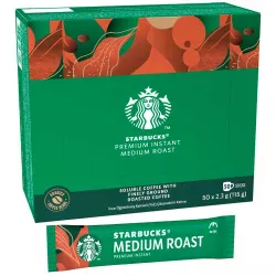 Starbucks café Soluble Medium Roast caja de 50 sobres de 2,3 gramos