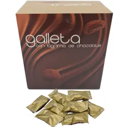 Galleta con Lágrima de chocolate caja de 1 Kg. envasada individual