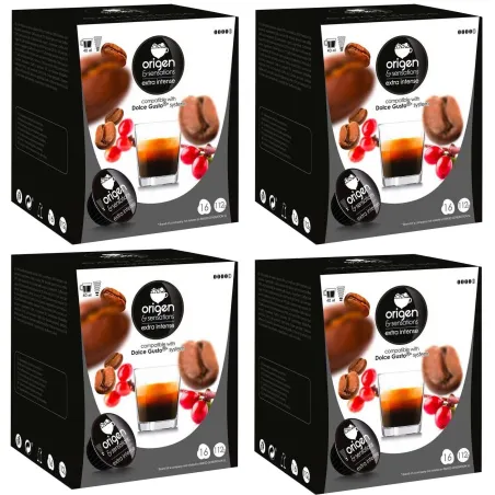 Café Extra Intenso 4 cajas 64 cápsulas Origen Sensations
