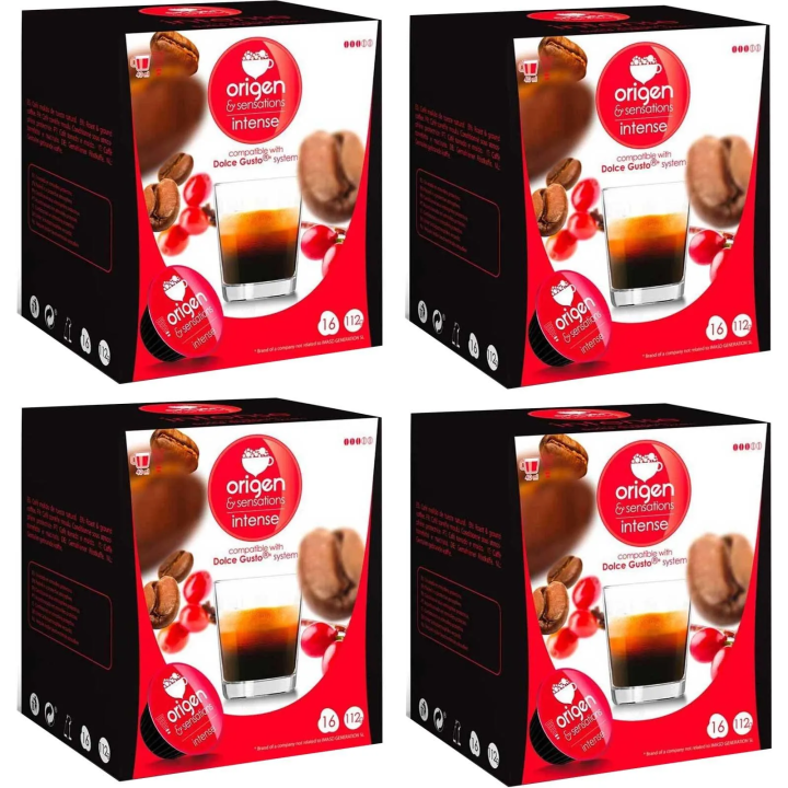 Café Intenso 4 cajas 64 cápsulas Origen Sensations